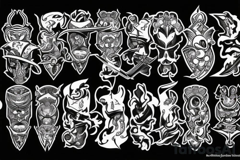 katana handle tattoo idea