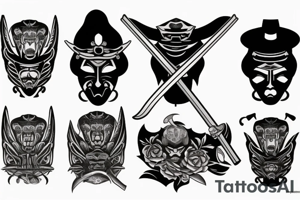 katana handle tattoo idea