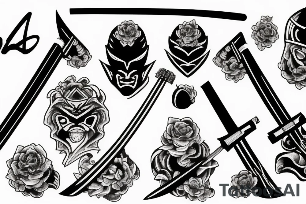 katana handle tattoo idea
