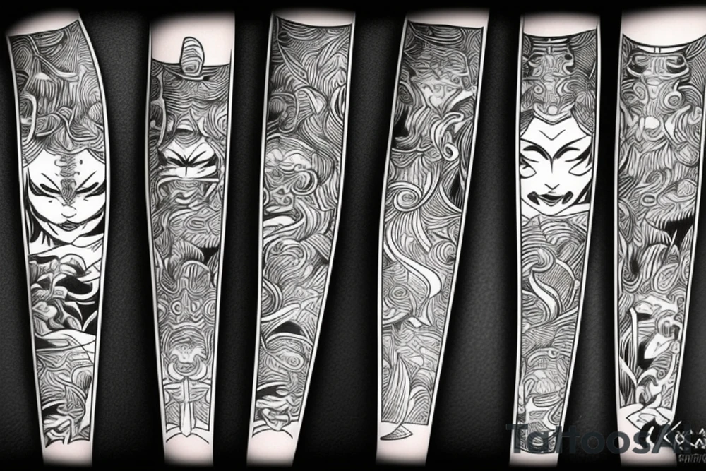 katana handle tattoo idea