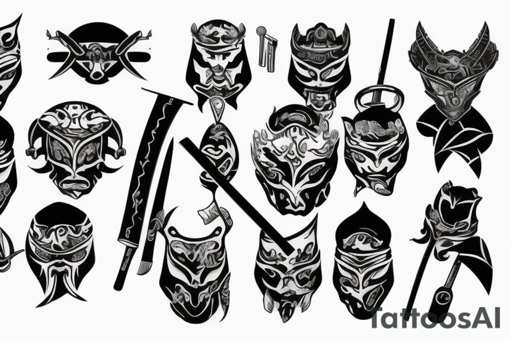 katana handle tattoo idea