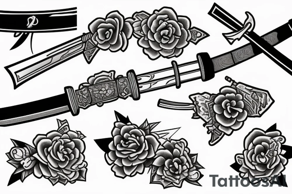 katana handle tattoo idea