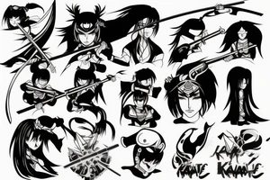 katana-handle anime style tattoo idea