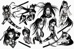 katana-handle anime style tattoo idea