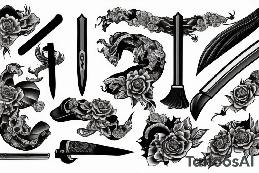 katana-handle tattoo idea