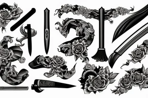 katana-handle tattoo idea