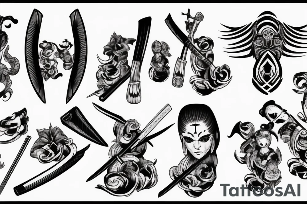 katana-handle tattoo idea