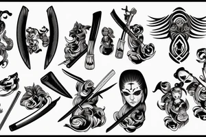 katana-handle tattoo idea