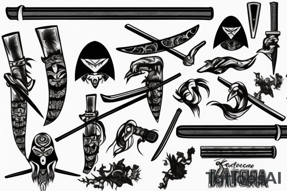 katana-handle tattoo idea