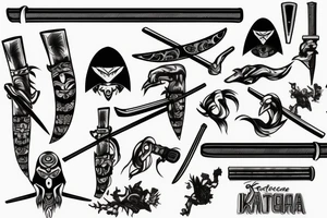 katana-handle tattoo idea
