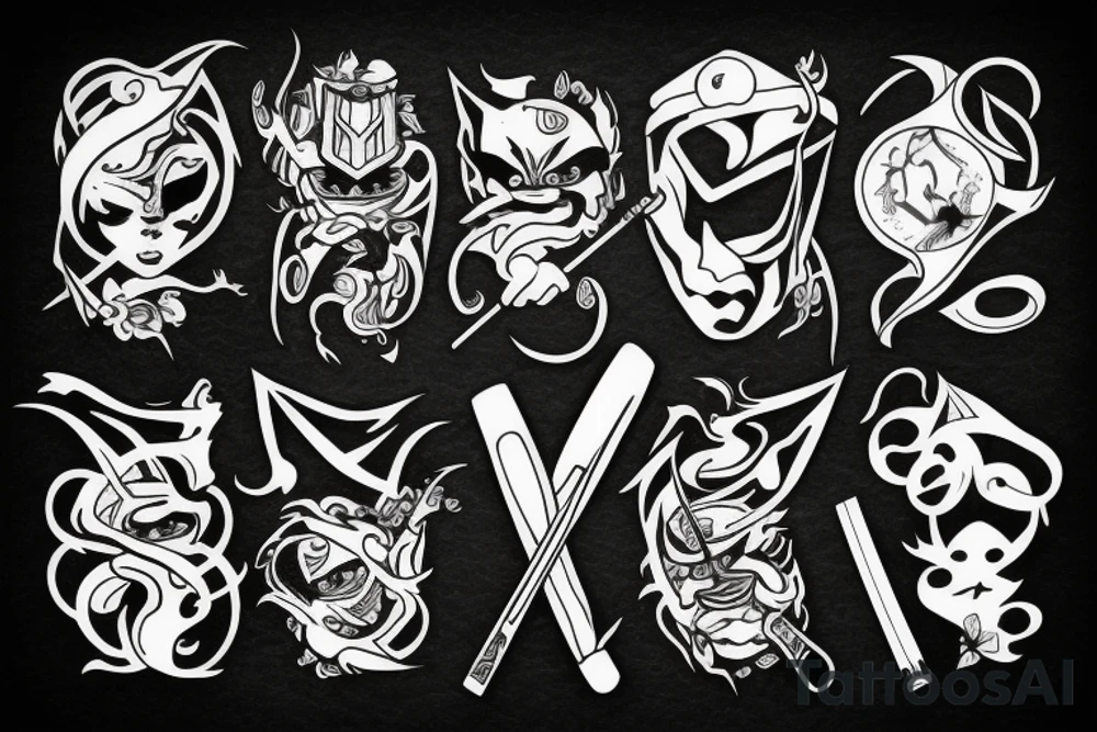 katana-handle tattoo idea