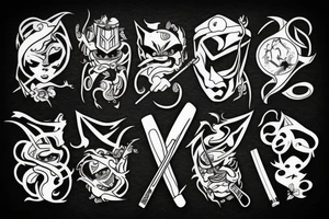 katana-handle tattoo idea