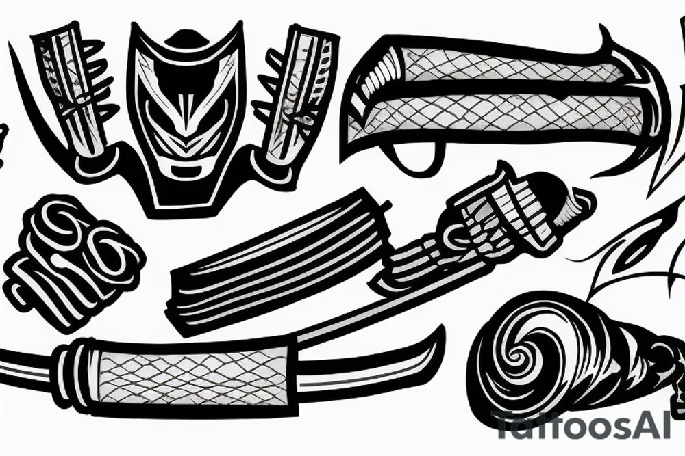katana-handle tattoo idea