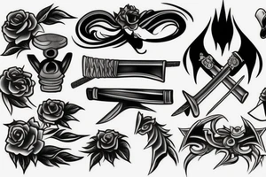 katana-handle tattoo idea