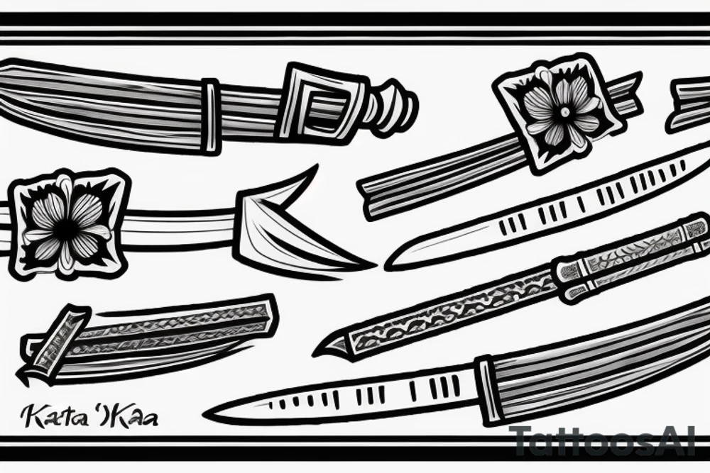 katana-handle tattoo idea