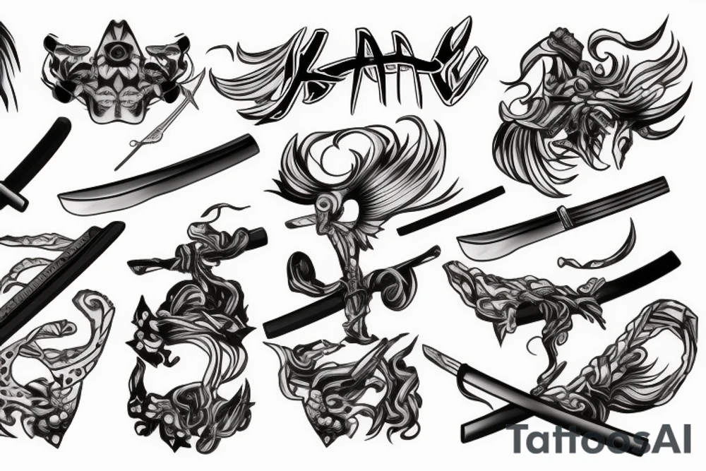 katana-handle tattoo idea