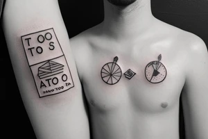 a text only tattoo with the words "todo pasa" in a minimalistic style tattoo idea