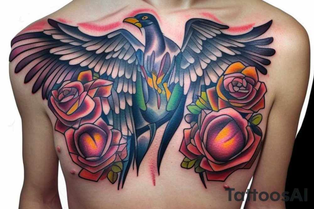 phoenix bird shoulder tattoo tattoo idea