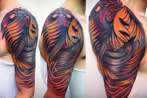 phoenix shoulder tattoo tattoo idea