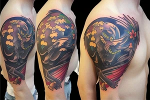 phoenix shoulder tattoo tattoo idea