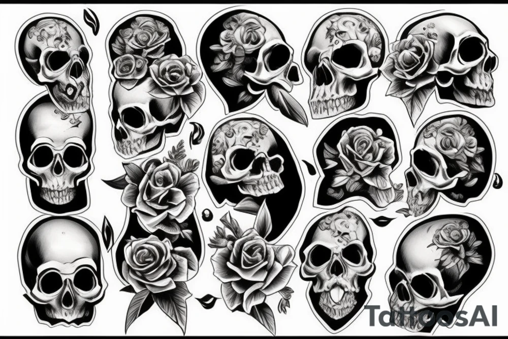 skull candy tattoo idea