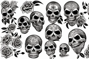 skull candy tattoo idea