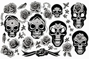 skull candy tattoo idea