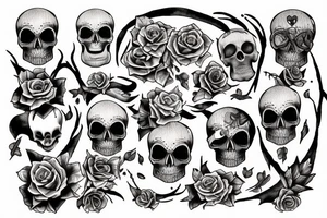 skull candy tattoo idea