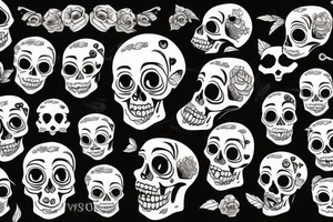 skull candy tattoo idea