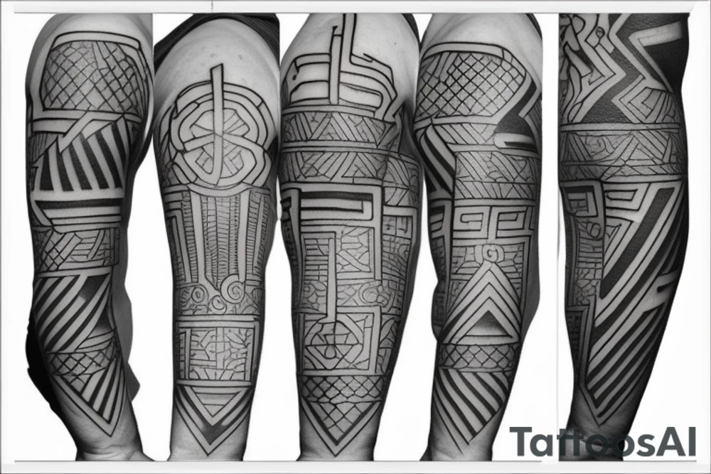 forearm circuit tattoo idea