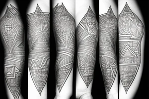 forearm cyber circuit tattoo idea