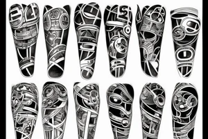 forearm cyber circuit tattoo idea