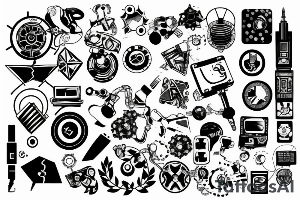 technology tattoo idea