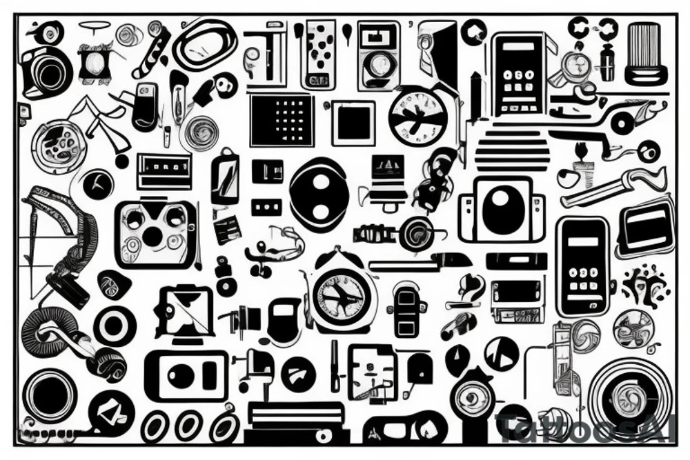technology tattoo idea