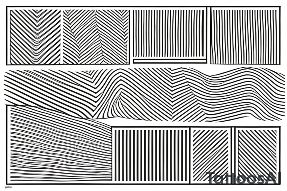 lines stripes tattoo idea
