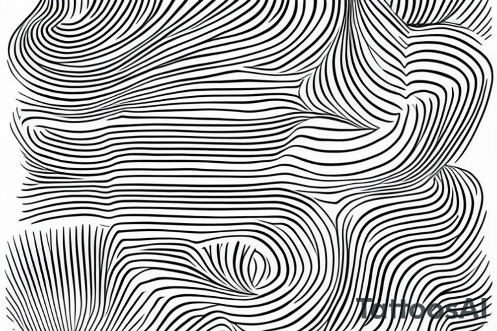 lines stripes tattoo idea