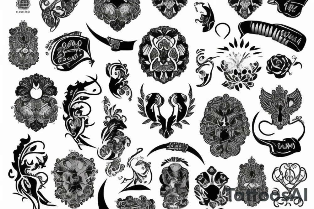 russian style tattoo idea