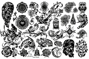 russian style tattoo idea