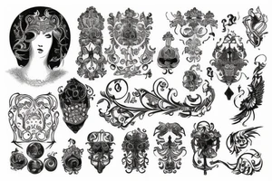 russian style tattoo idea