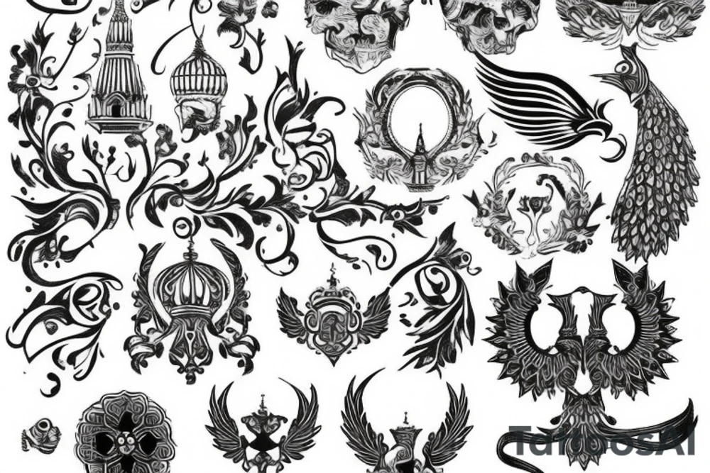 russian style tattoo idea