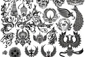 russian style tattoo idea