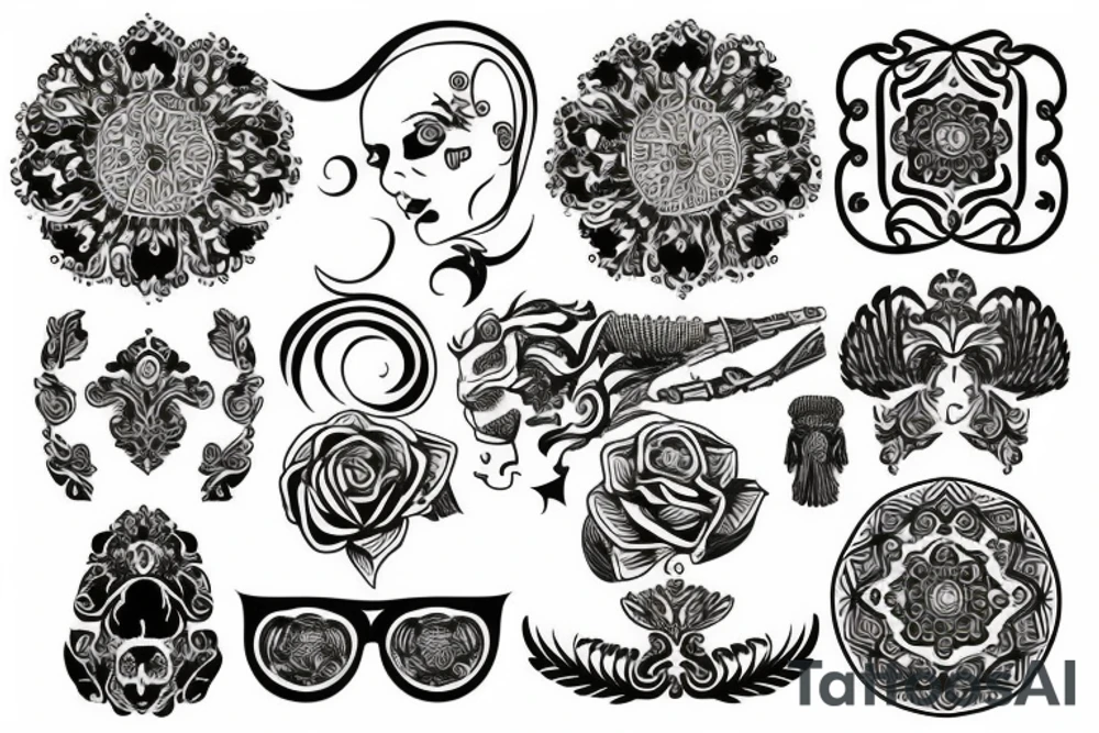 russian style tattoo idea