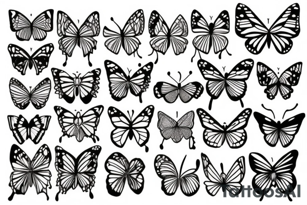 butterfly tattoo idea
