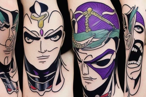jojo bizarre adventure face tattoo idea