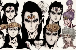 jojo bizarre adventure face tattoo idea