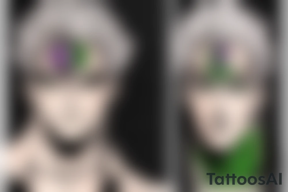 jojo bizarre adventure face single tattoo idea