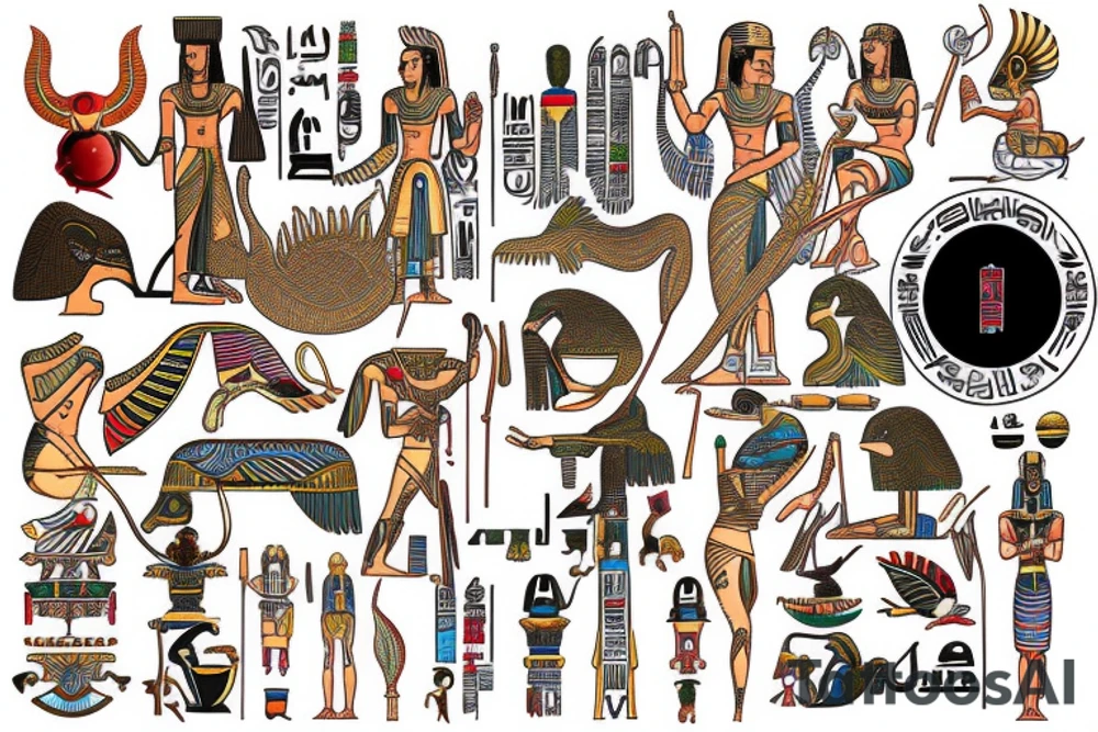 ra egyptian god tattoo idea