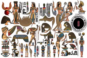 ra egyptian god tattoo idea