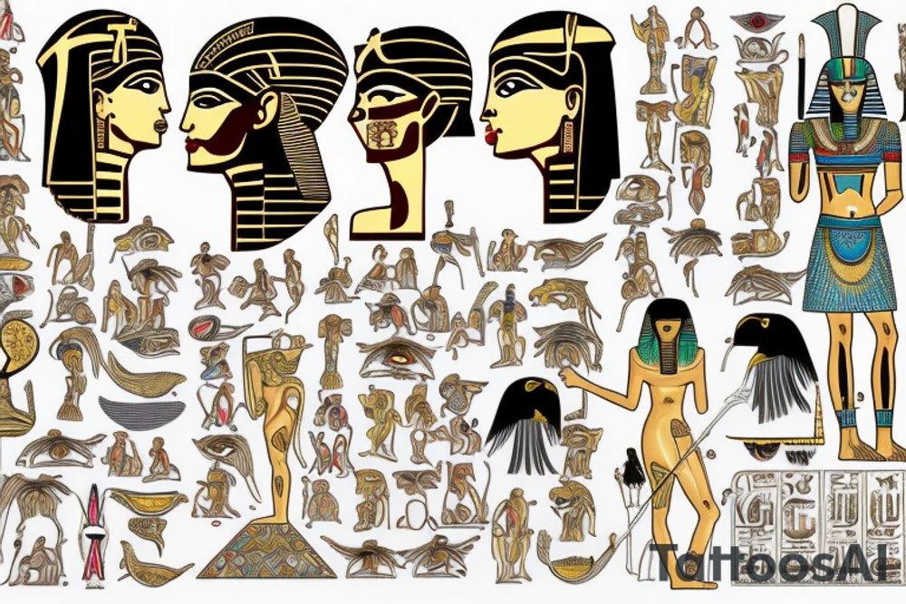 ra egyptian god tattoo idea