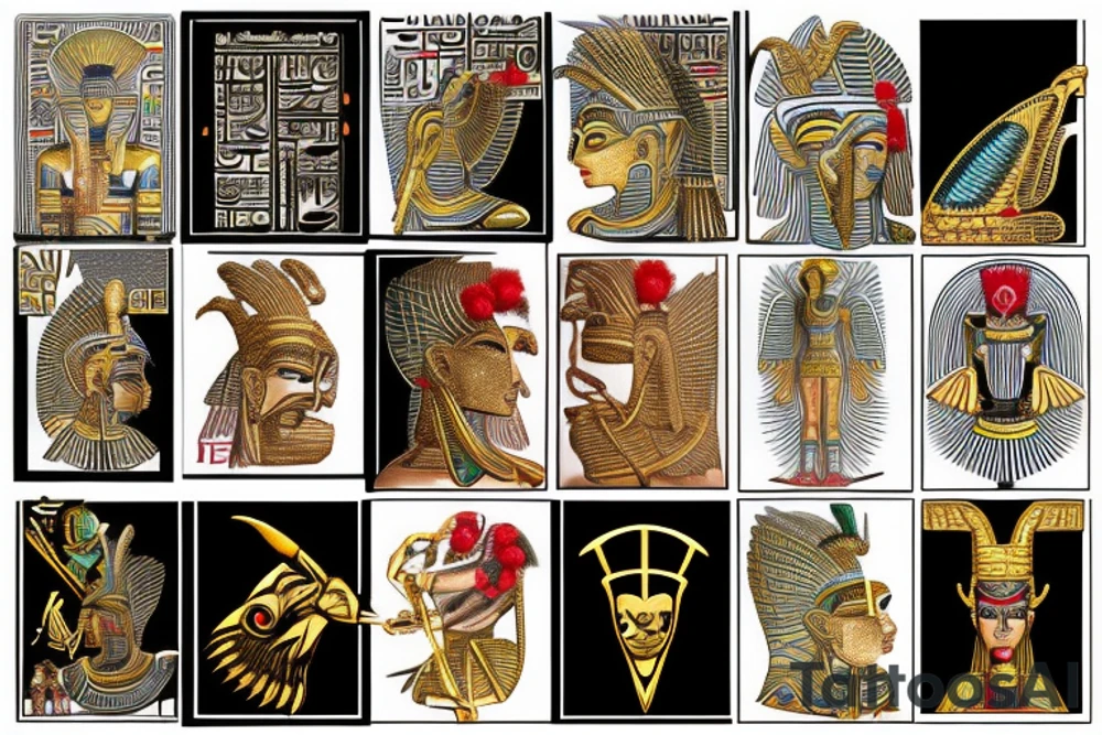 ra egyptian god tattoo idea